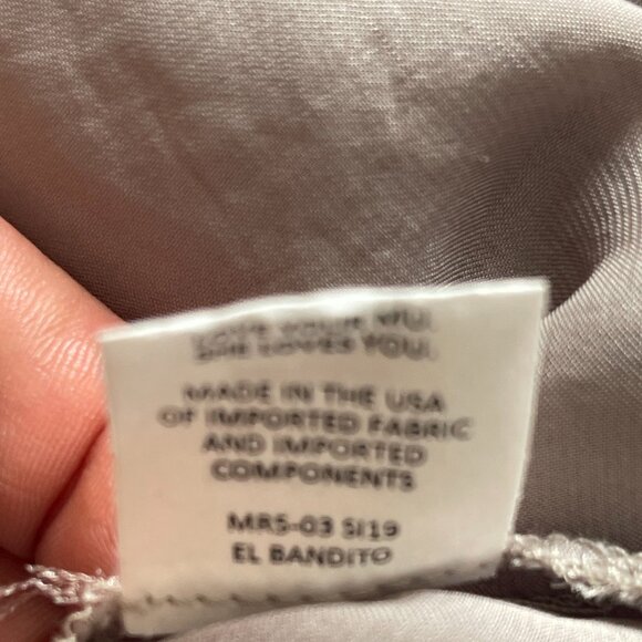 Show Me Your Mumu Tunic Tank Top with Tie Back Taupe‎ SZ Large - Picture 6 of 6